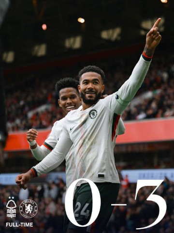 切尔西3比0诺丁汉森林,帕尔默伤停双核发威,队长关键性第一